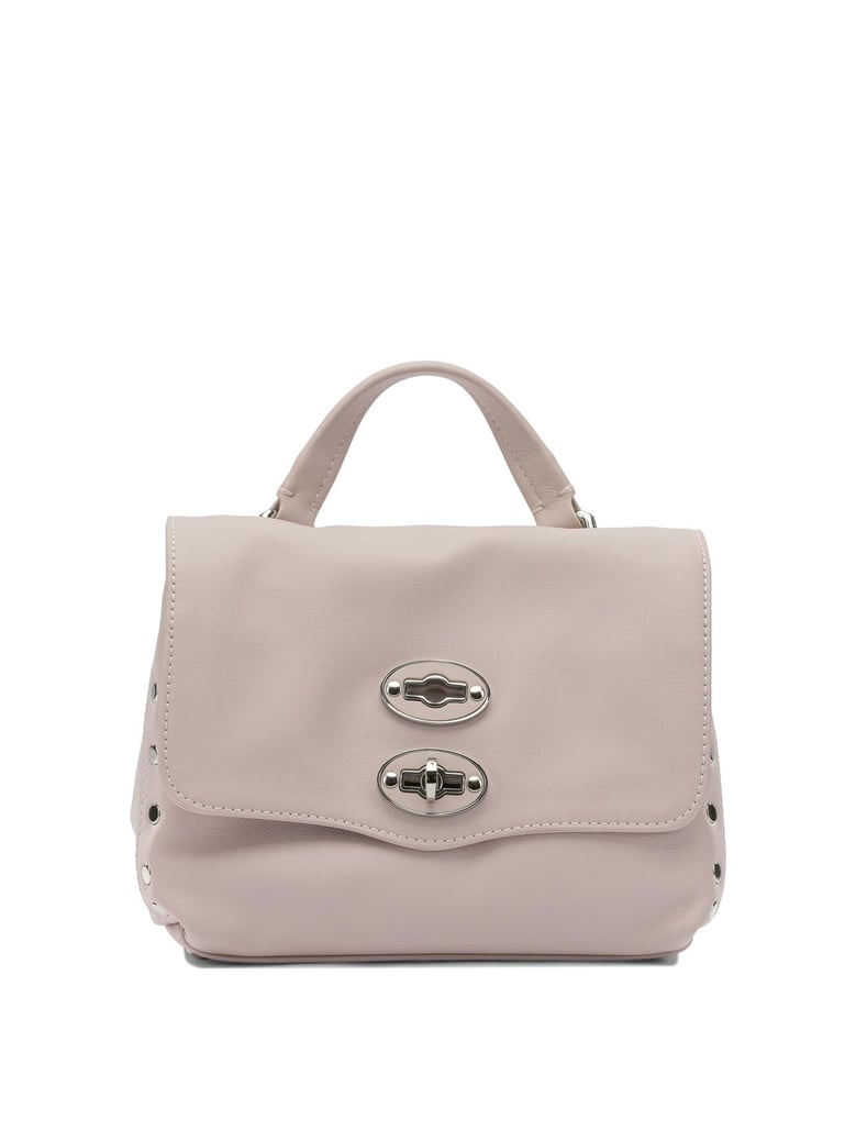 pink leather handbag by Selfnex