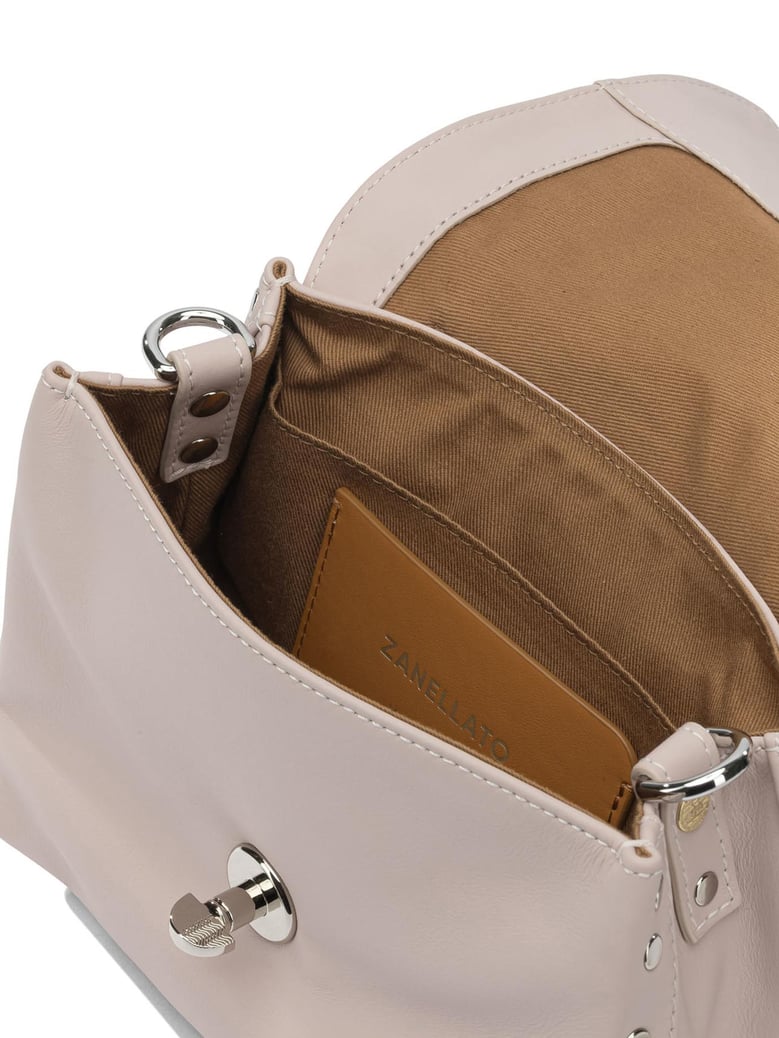 pink leather handbag by Selfnex