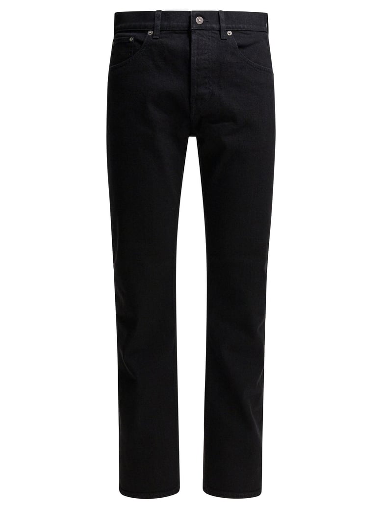 black cotton spandex trousers by Selfnex