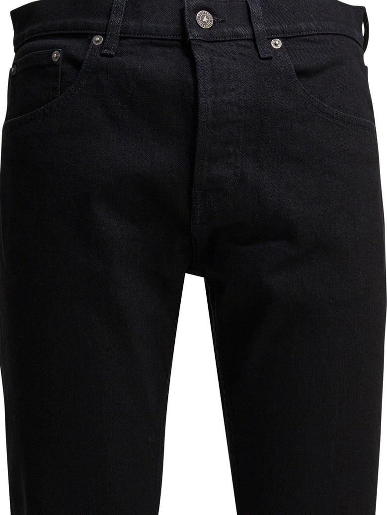 black cotton spandex trousers by Selfnex