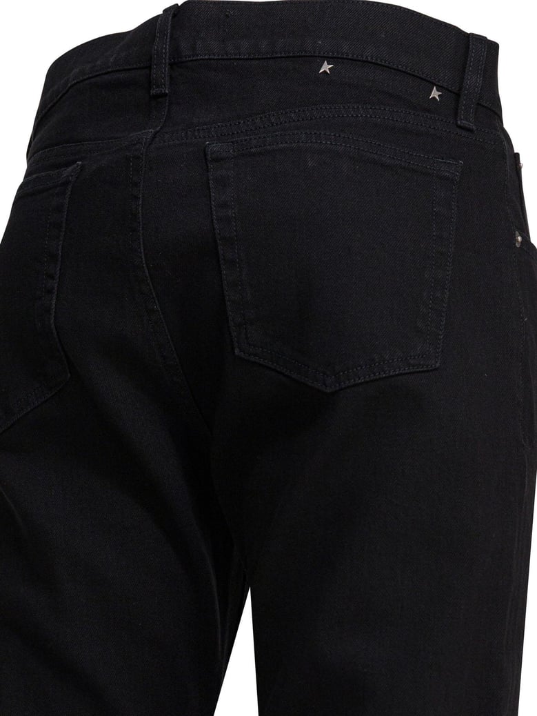 black cotton spandex trousers by Selfnex