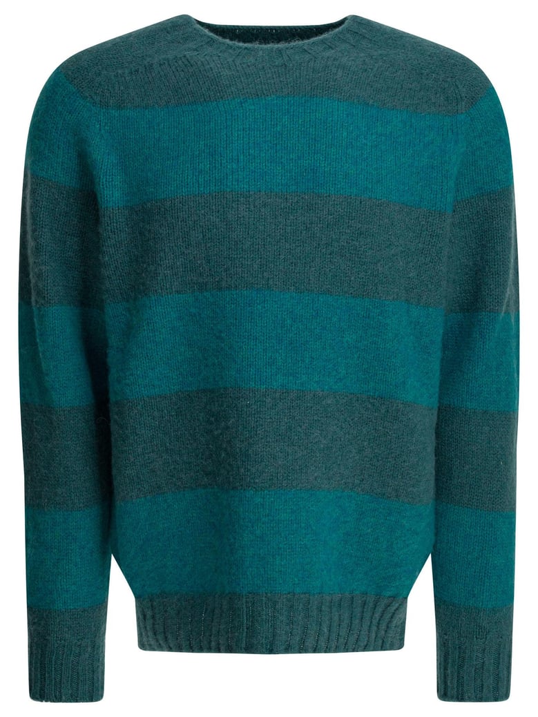 blue wool knitwear by Selfnex