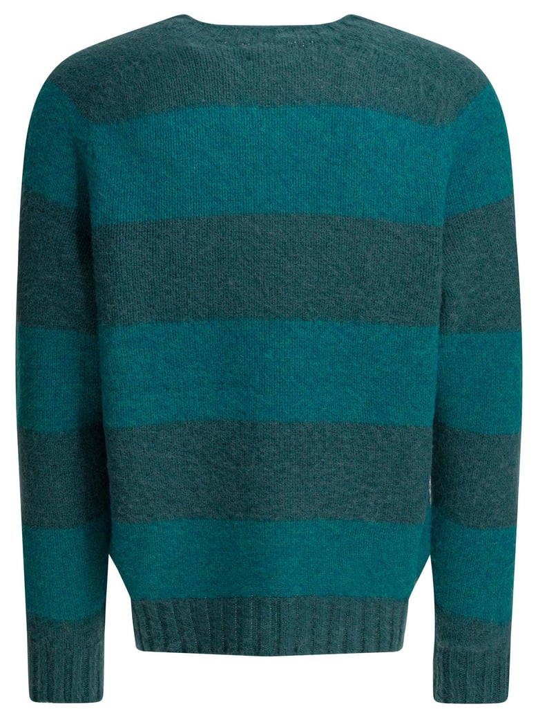 blue wool knitwear by Selfnex