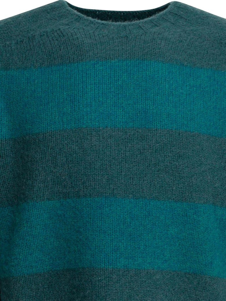 blue wool knitwear by Selfnex