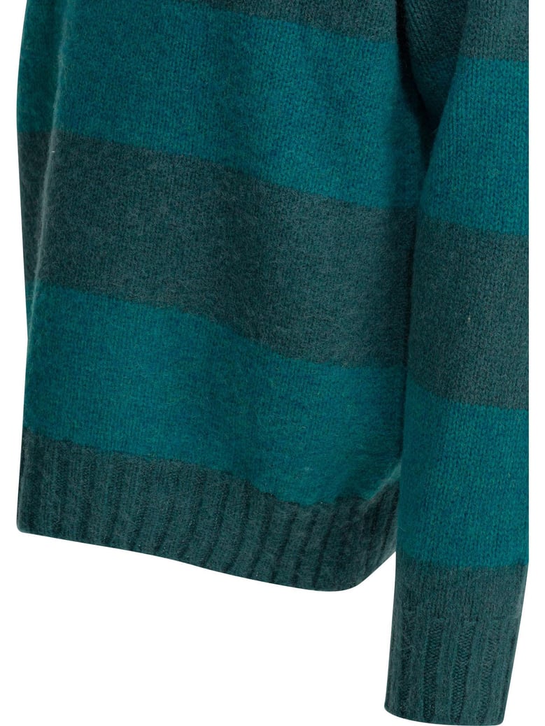 blue wool knitwear by Selfnex