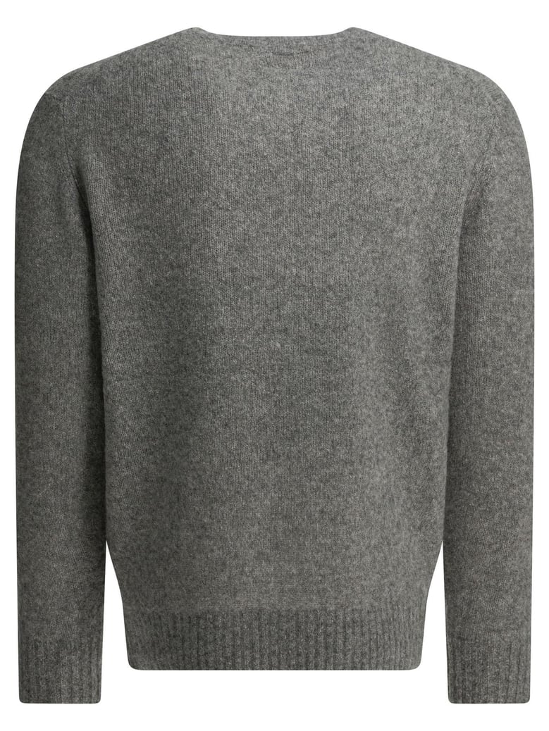 grey cashmere silk knitwear by Selfnex