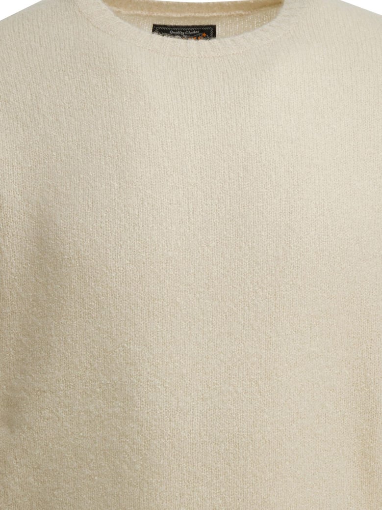 white cashmere silk knitwear by Selfnex