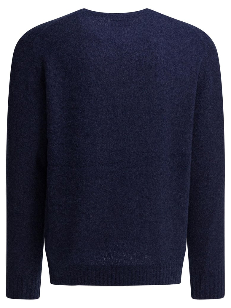 blue cashmere silk knitwear by Selfnex