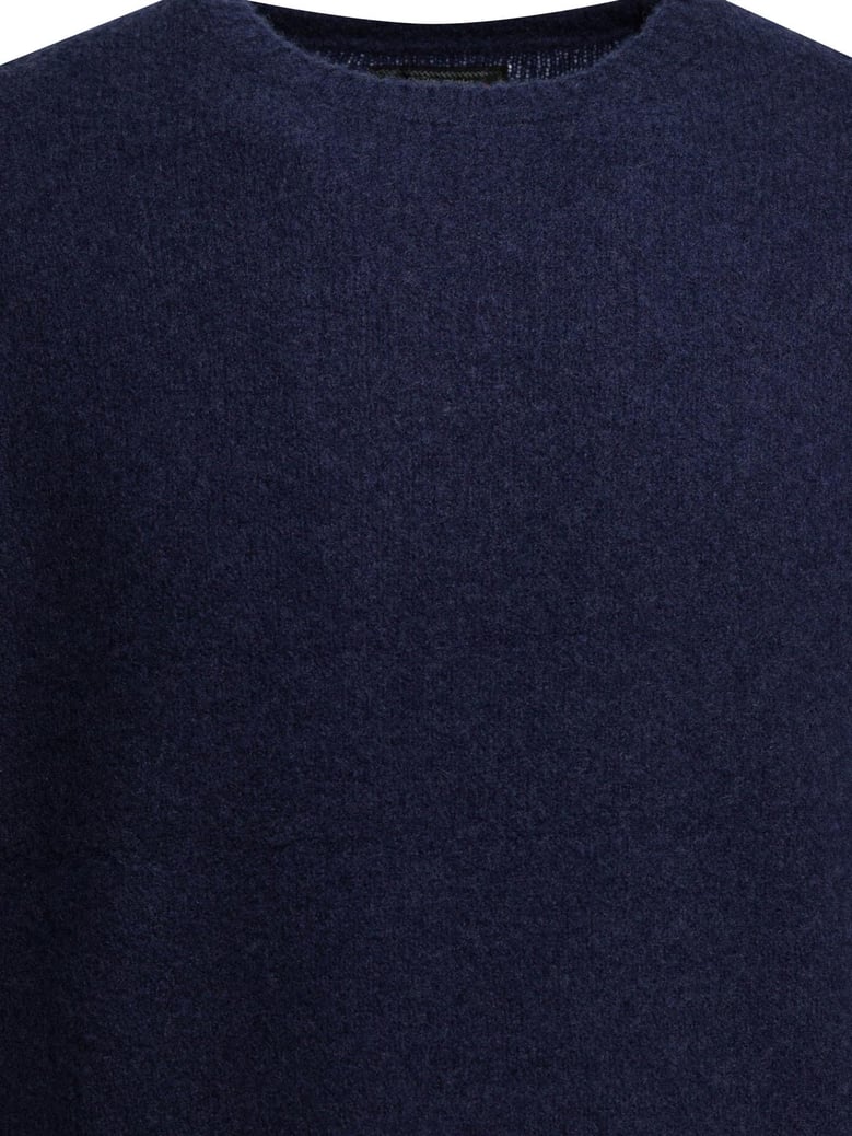 blue cashmere silk knitwear by Selfnex