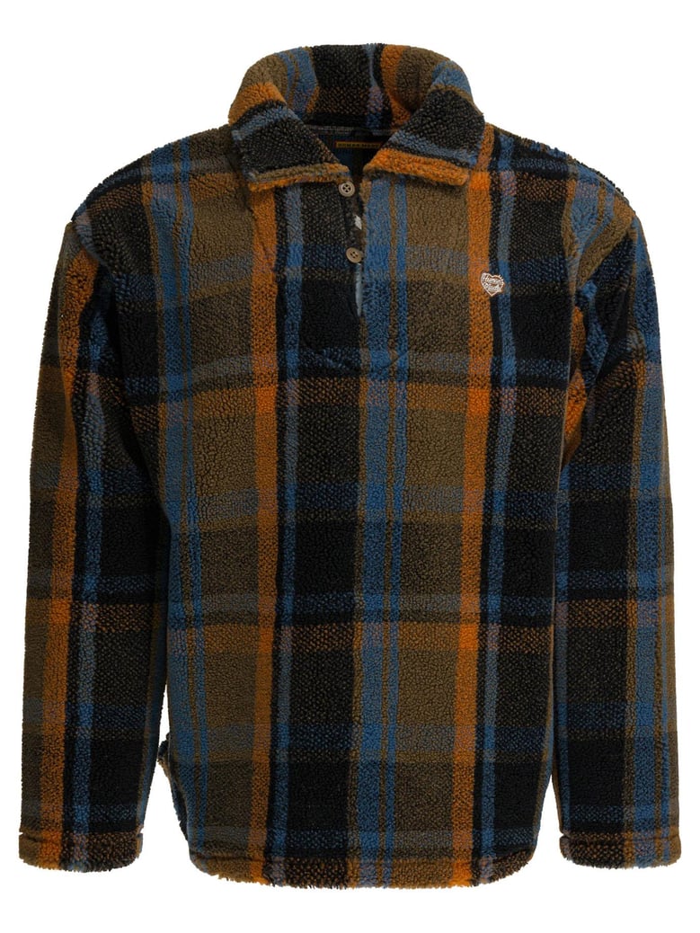 brown polyester wool knitwear by Selfnex