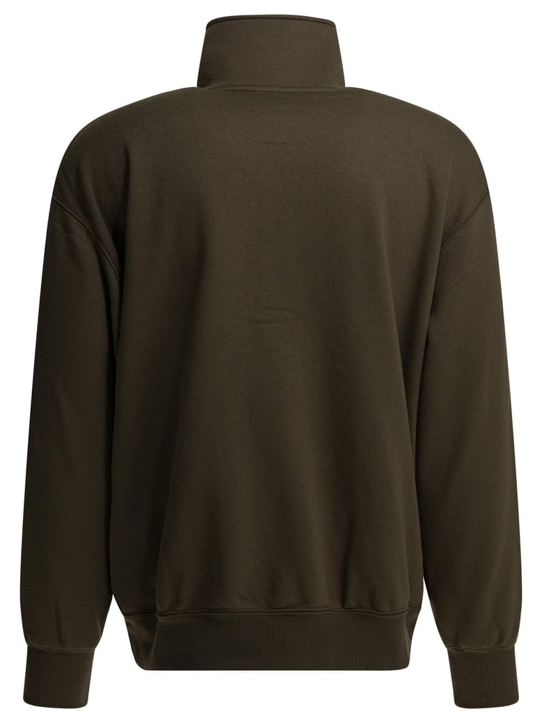 brown polyester sweatshirt by Selfnex