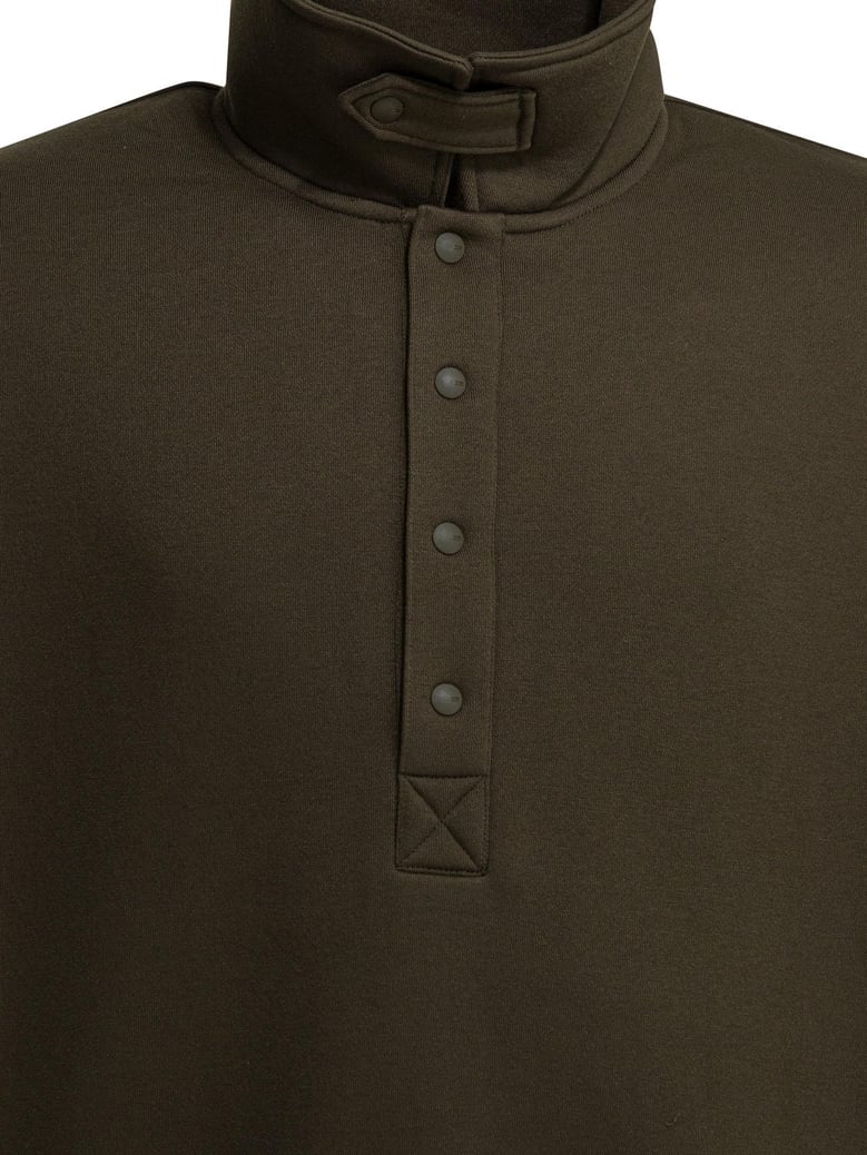 brown polyester sweatshirt by Selfnex