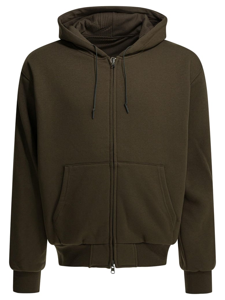 brown polyester sweatshirt by Selfnex