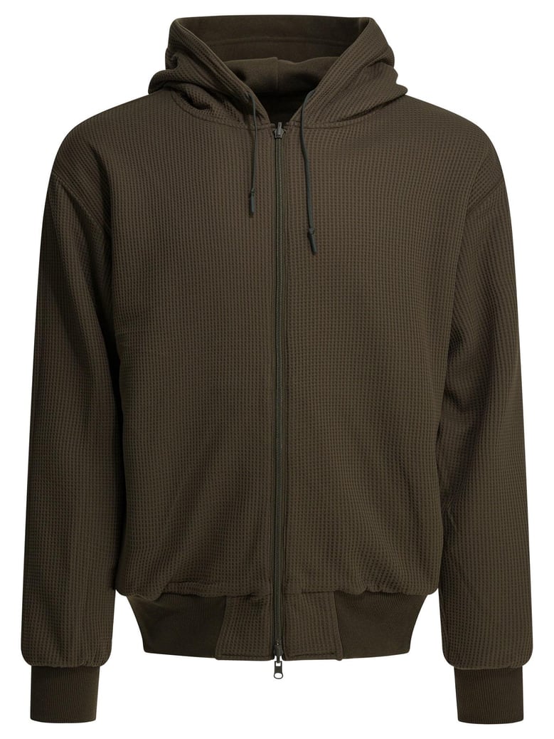 brown polyester sweatshirt by Selfnex