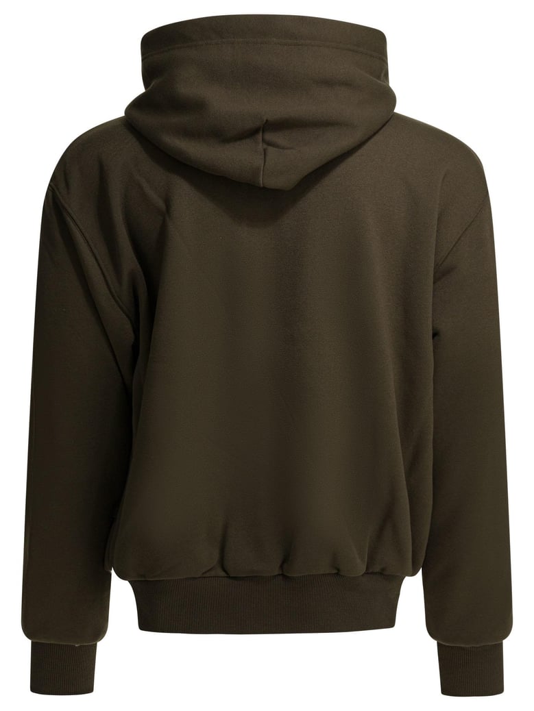 brown polyester sweatshirt by Selfnex