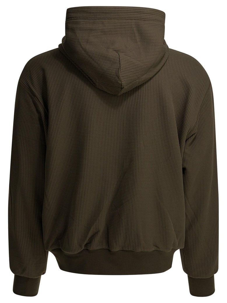 brown polyester sweatshirt by Selfnex