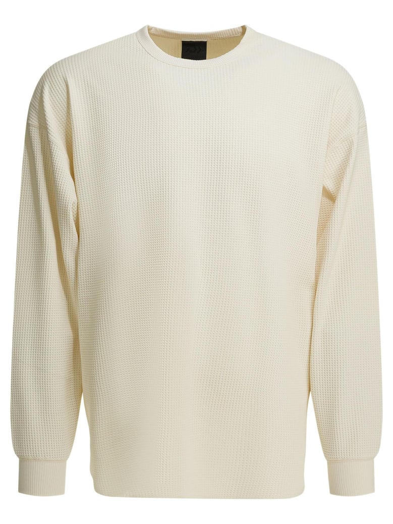 beige polyester t-shirt by Selfnex