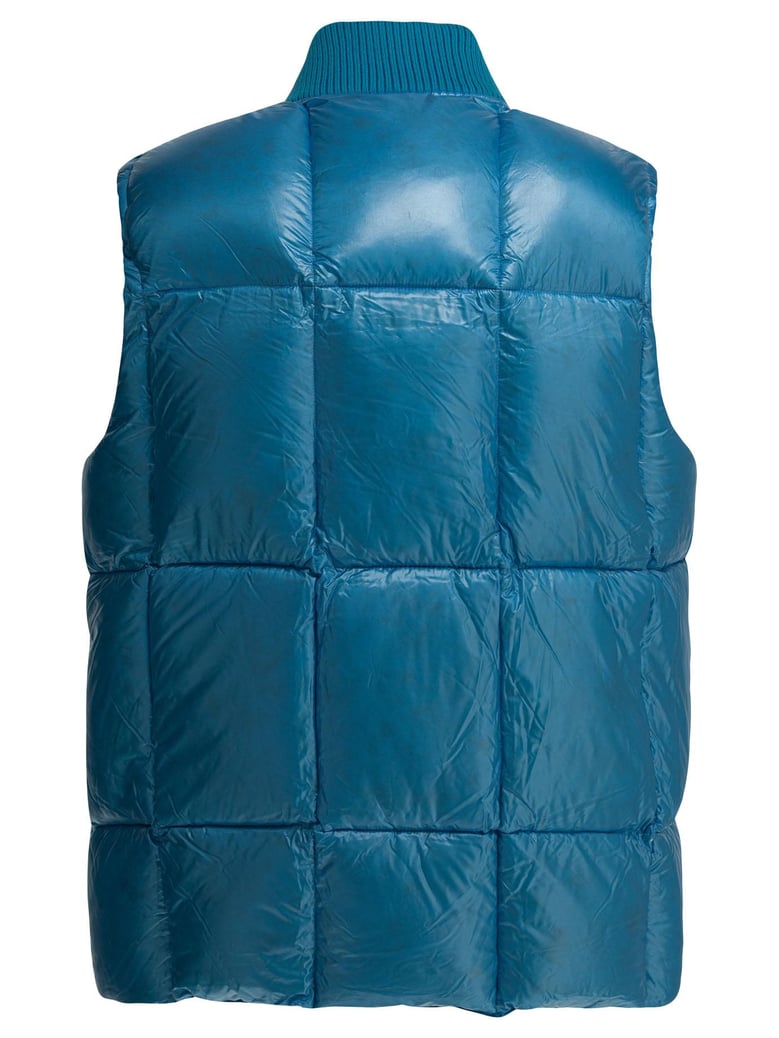 light blue nylon down jacket by Selfnex