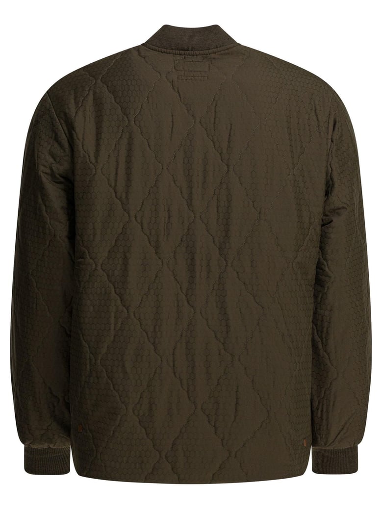 green nylon jacket by Selfnex