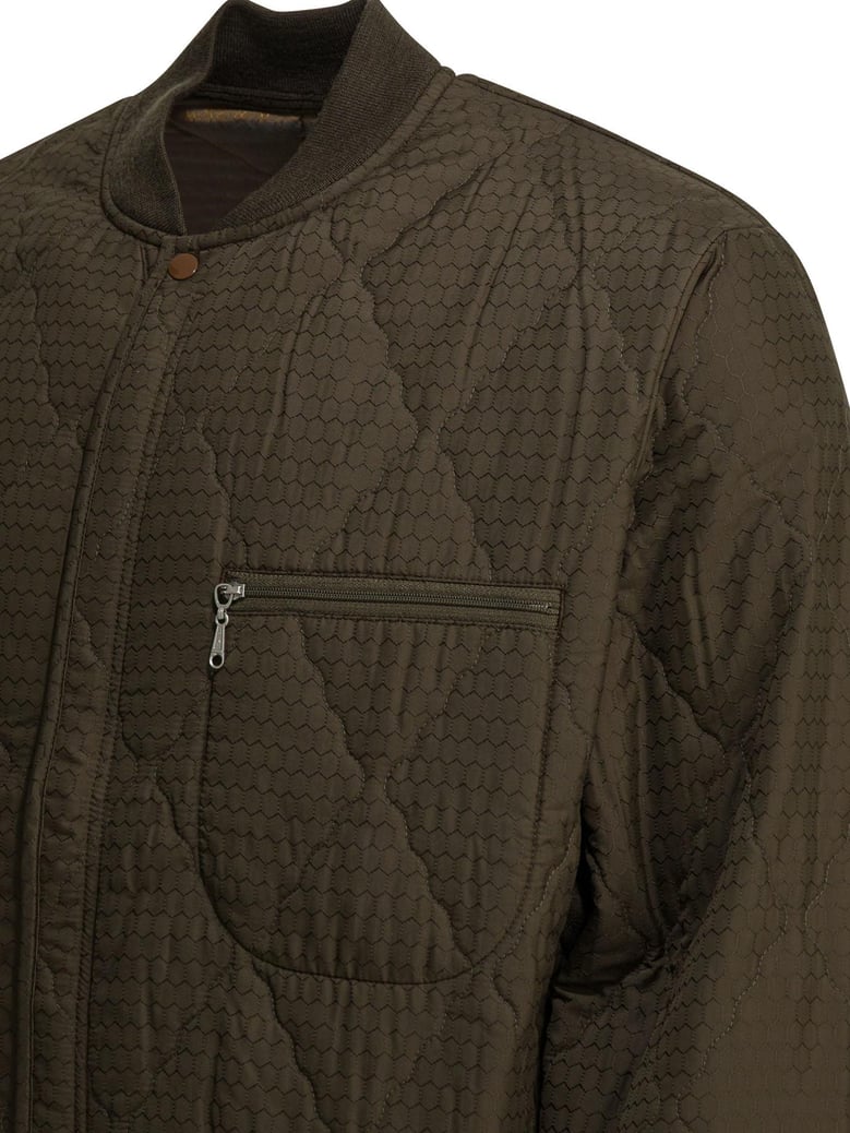 green nylon jacket by Selfnex