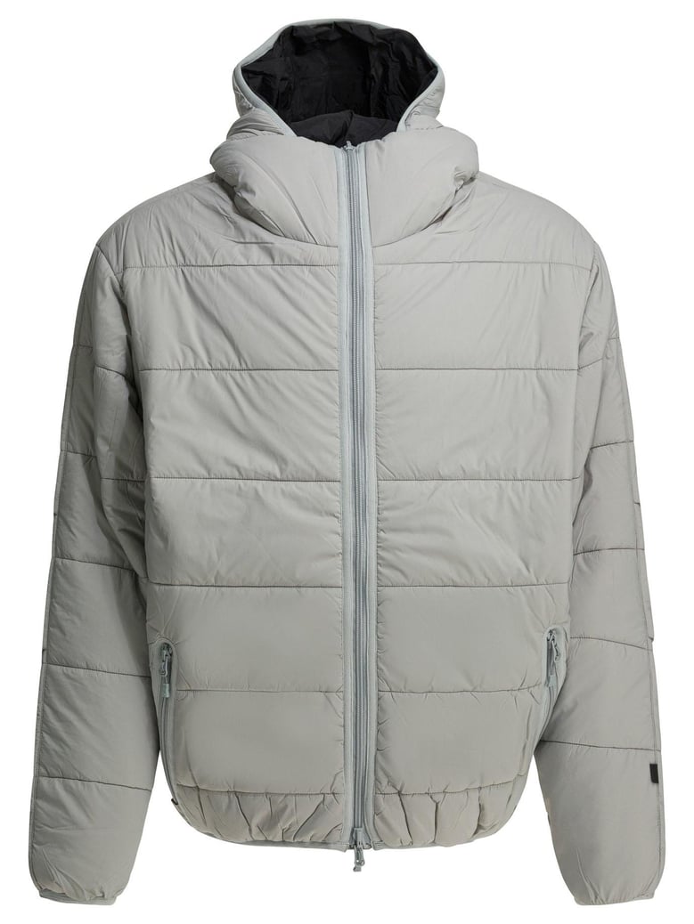 silver nylon polyester jacket by Selfnex