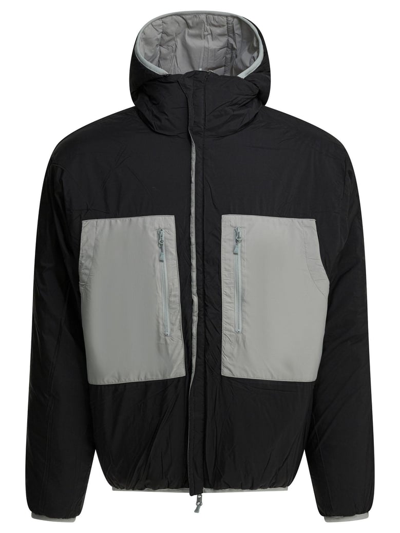 silver nylon polyester jacket by Selfnex