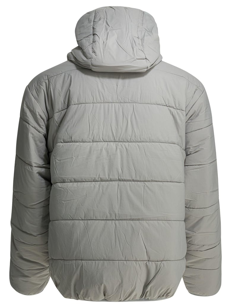 silver nylon polyester jacket by Selfnex