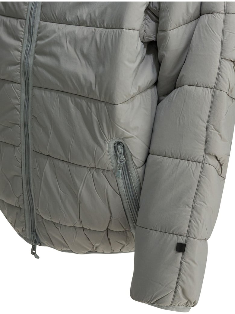 silver nylon polyester jacket by Selfnex