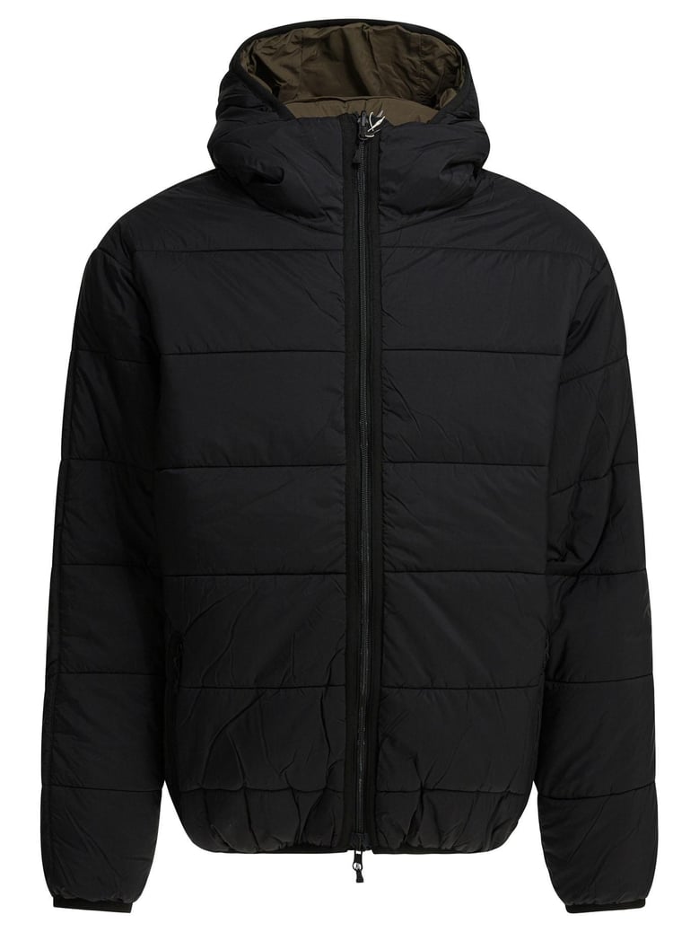 black nylon polyester jacket by Selfnex