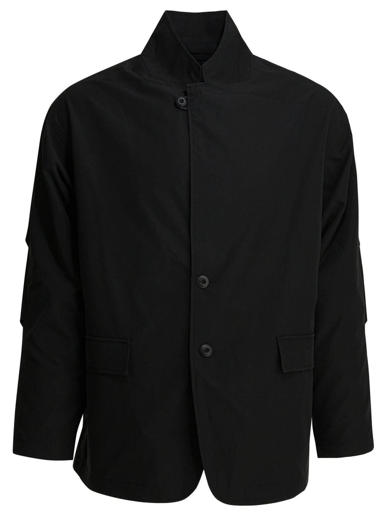 black polyester jacket by Selfnex