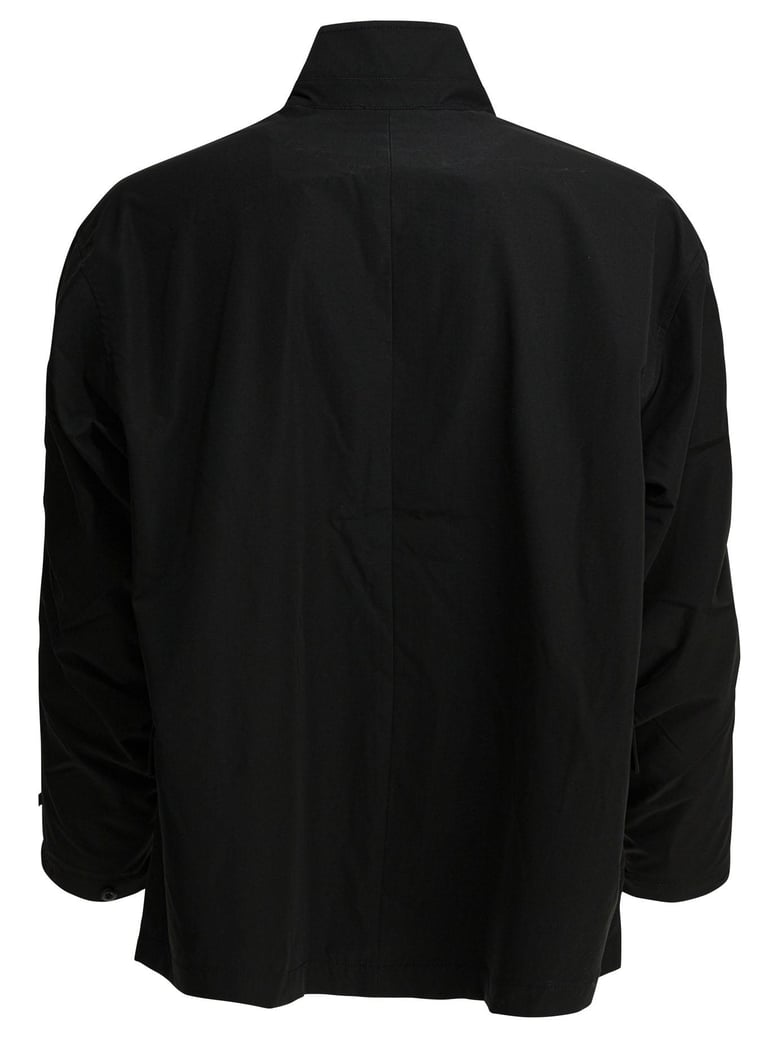 black polyester jacket by Selfnex