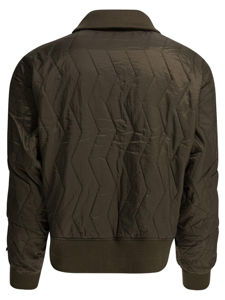 brown nylon polyester jacket by Selfnex