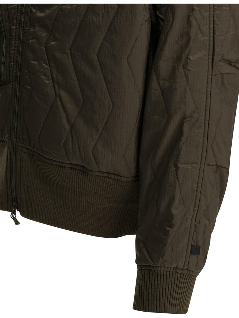 brown nylon polyester jacket by Selfnex