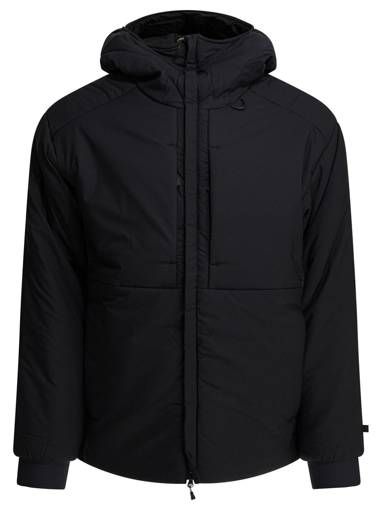 black nylon polyester jacket by Selfnex