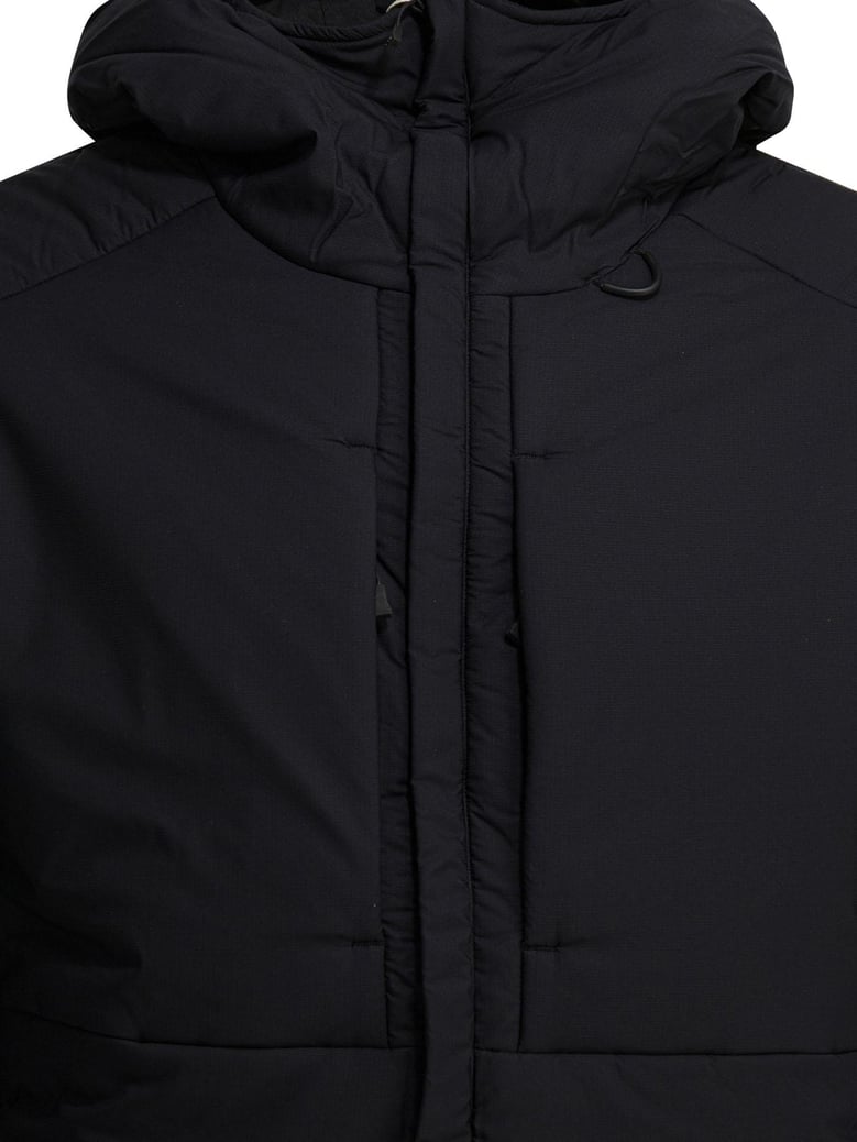 black nylon polyester jacket by Selfnex