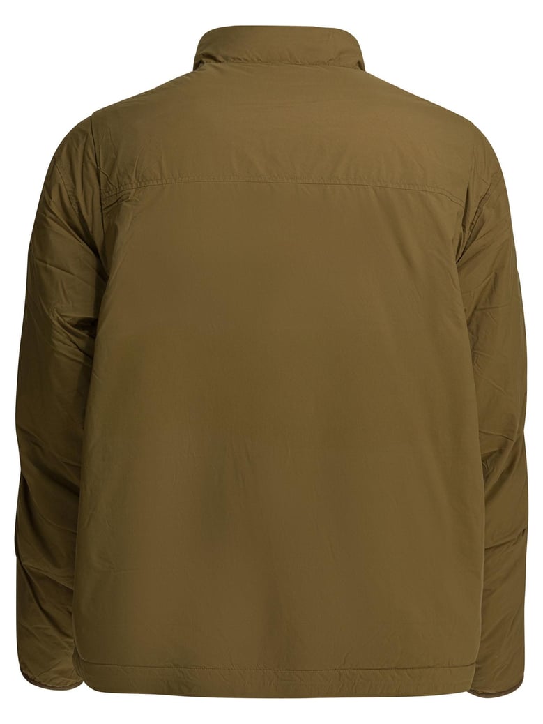 green nylon down jacket by Selfnex