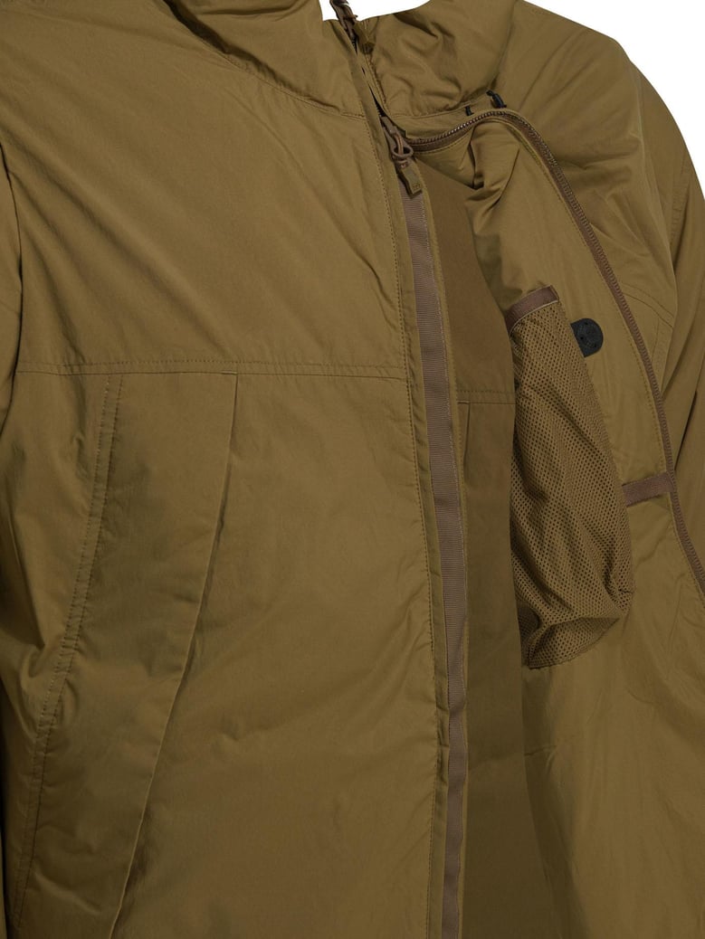 green nylon down jacket by Selfnex