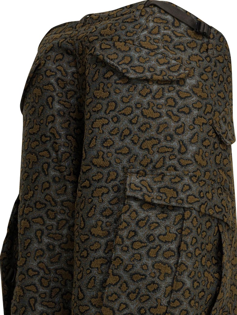 brown polyester cotton trousers by Selfnex