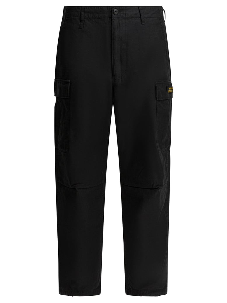 black cotton trousers by Selfnex