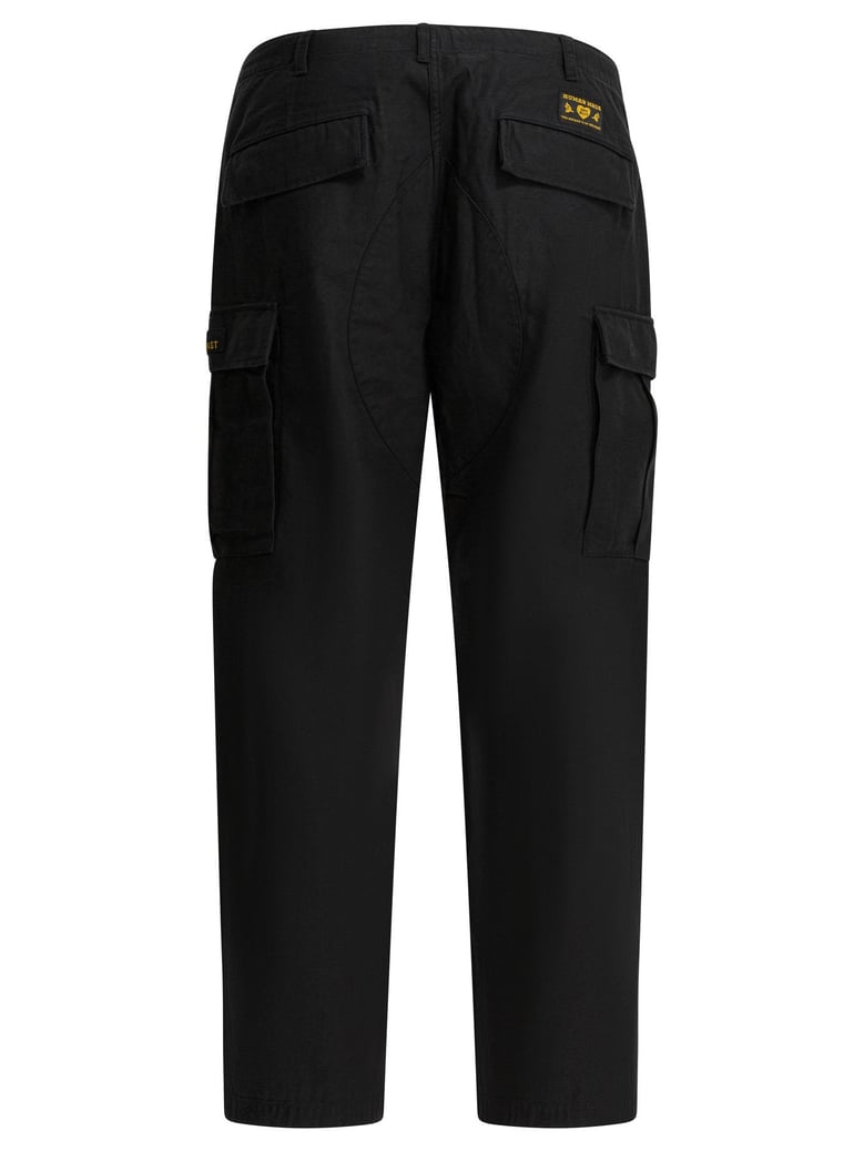 black cotton trousers by Selfnex