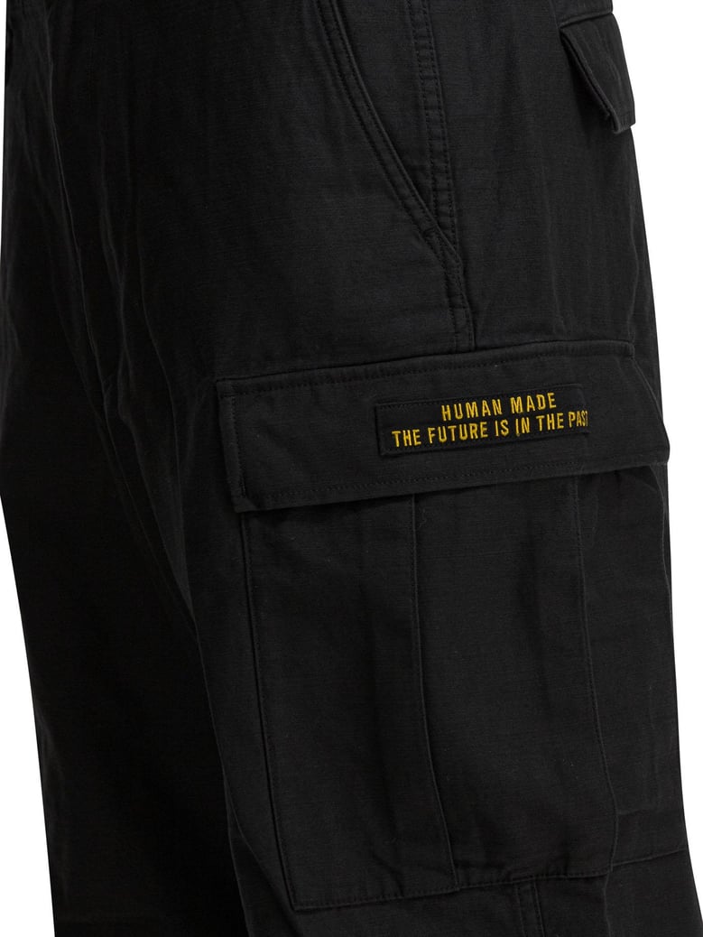 black cotton trousers by Selfnex