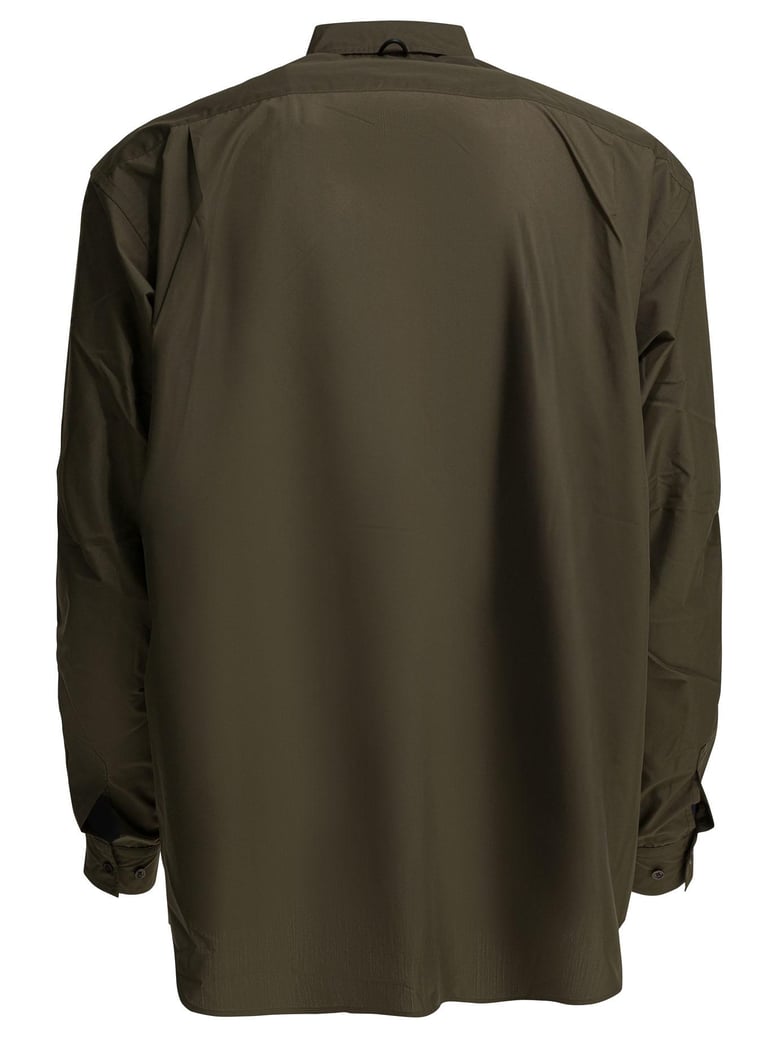 brown polyester shirt by Selfnex