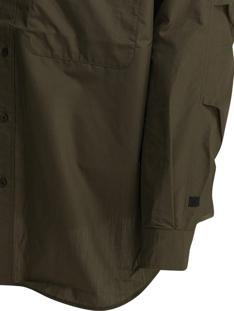 brown polyester shirt by Selfnex