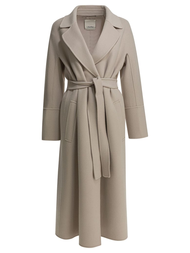 beige alpaca wool jacket by Selfnex