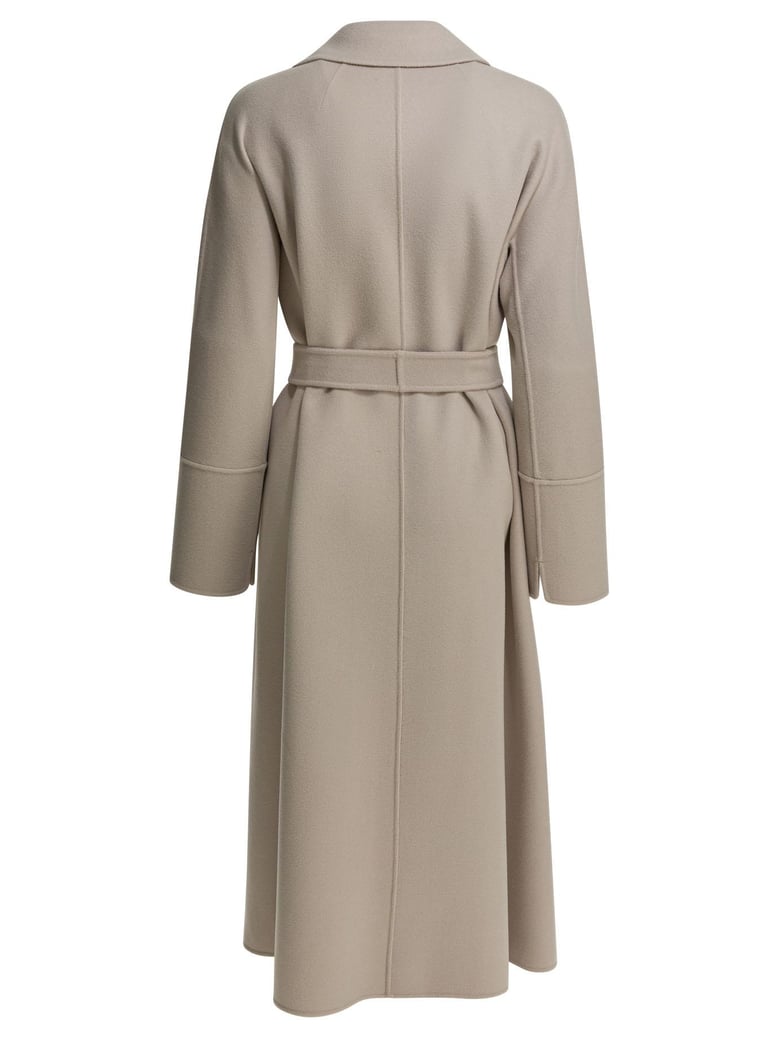 beige alpaca wool jacket by Selfnex
