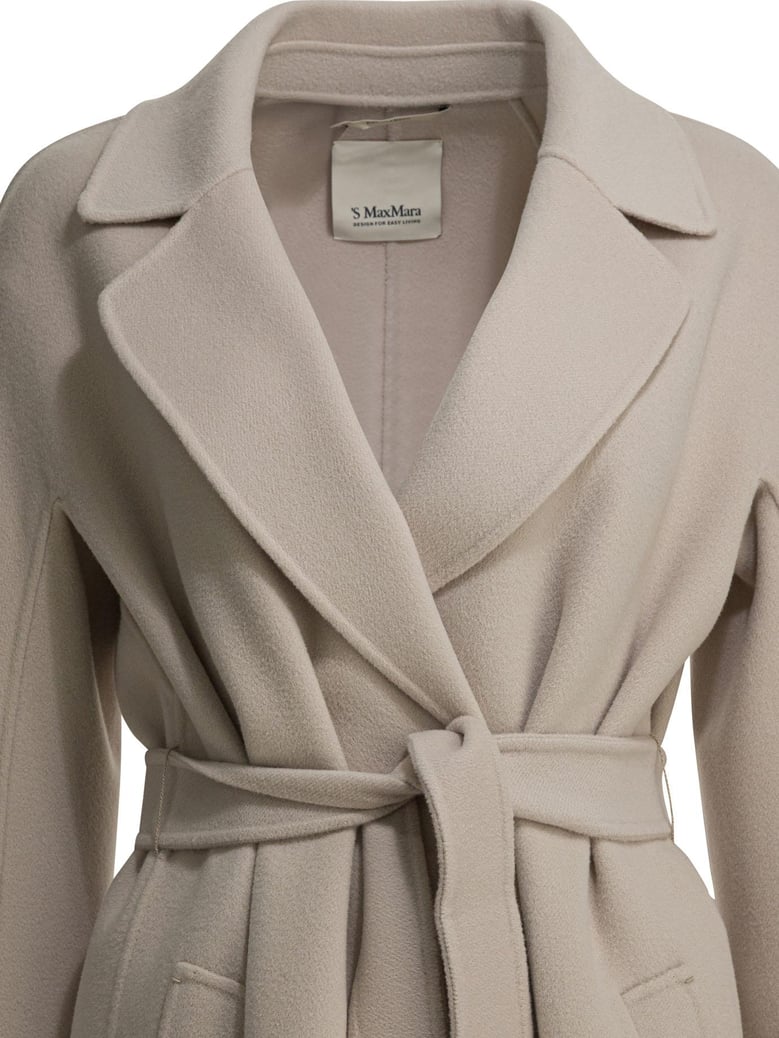 beige alpaca wool jacket by Selfnex