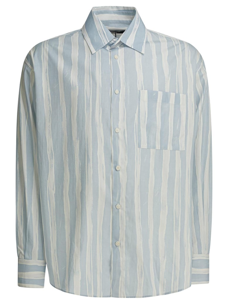 blue cotton shirt by Selfnex