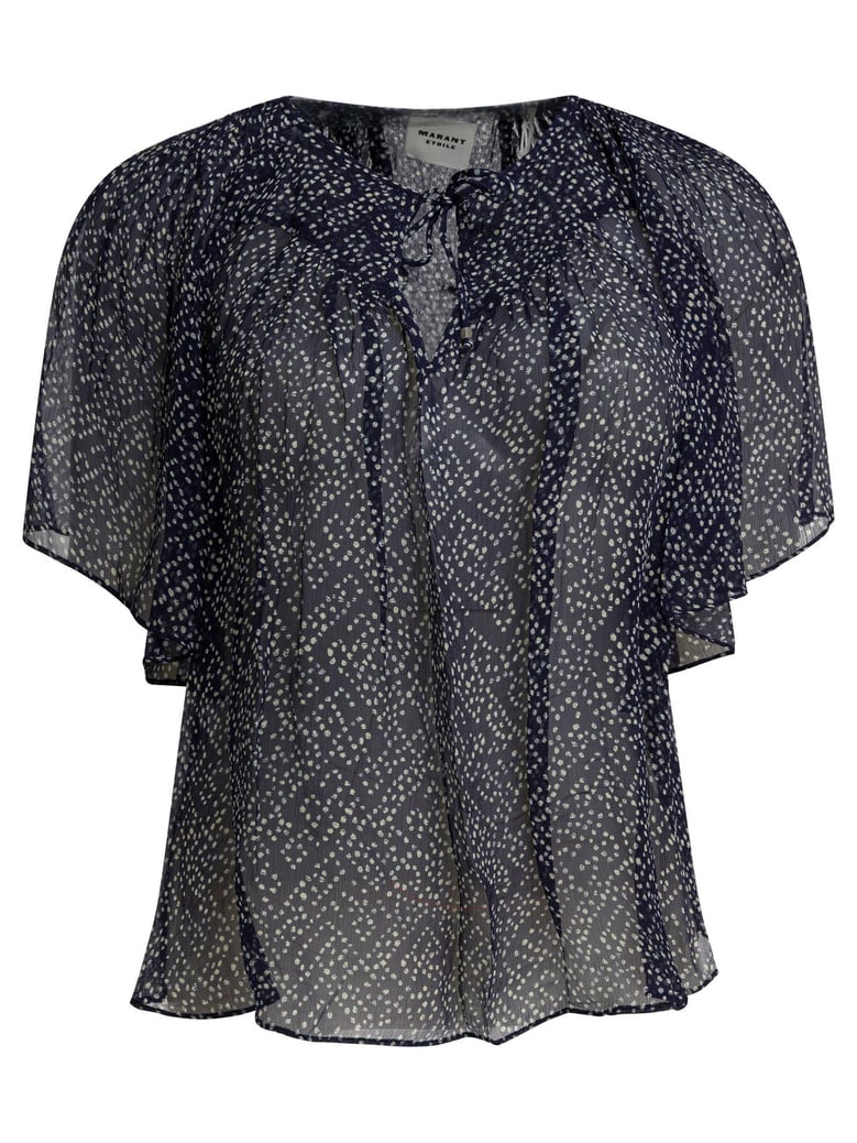 blue viscose shirt by Selfnex