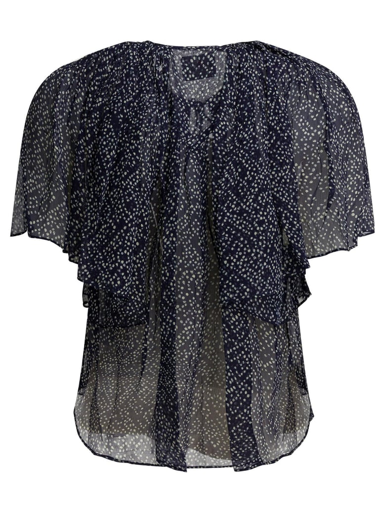 blue viscose shirt by Selfnex