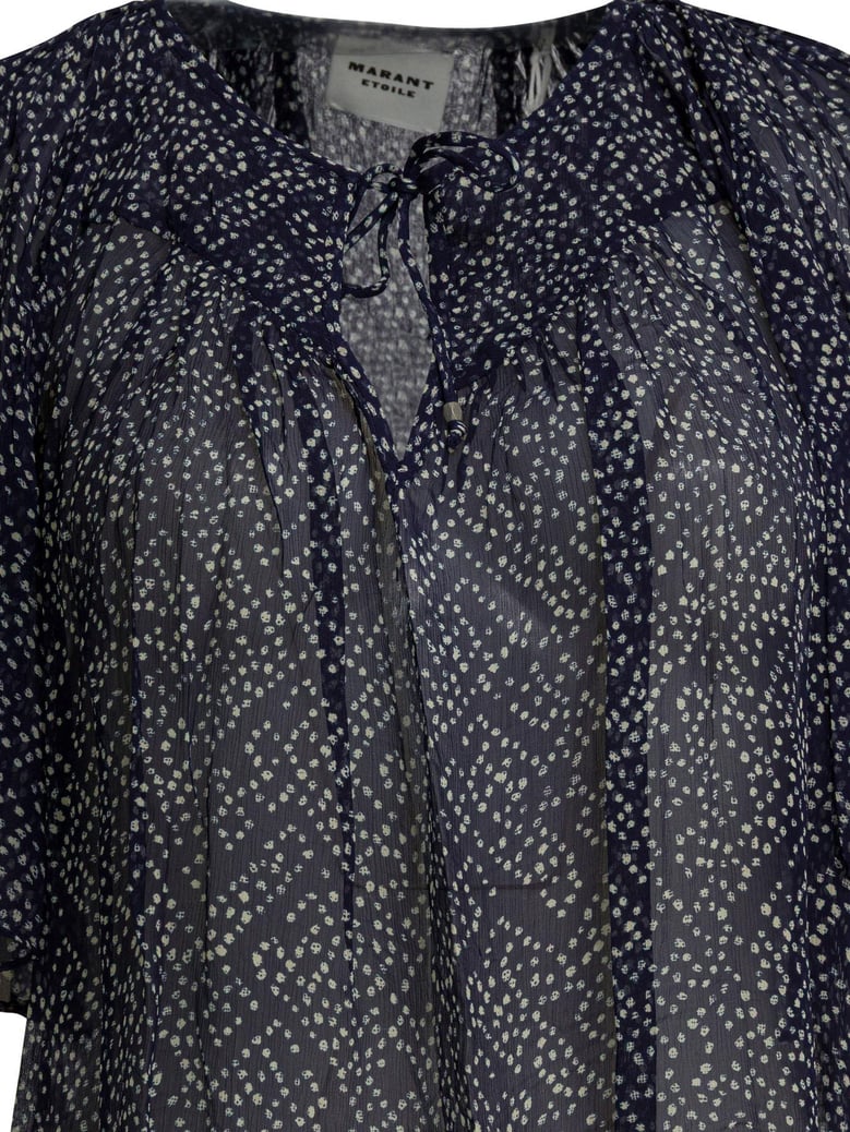 blue viscose shirt by Selfnex